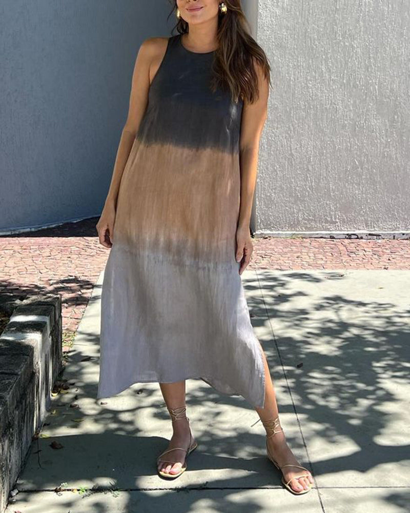 ANA™ | Vestido Con Degradado Y Sin Mangas