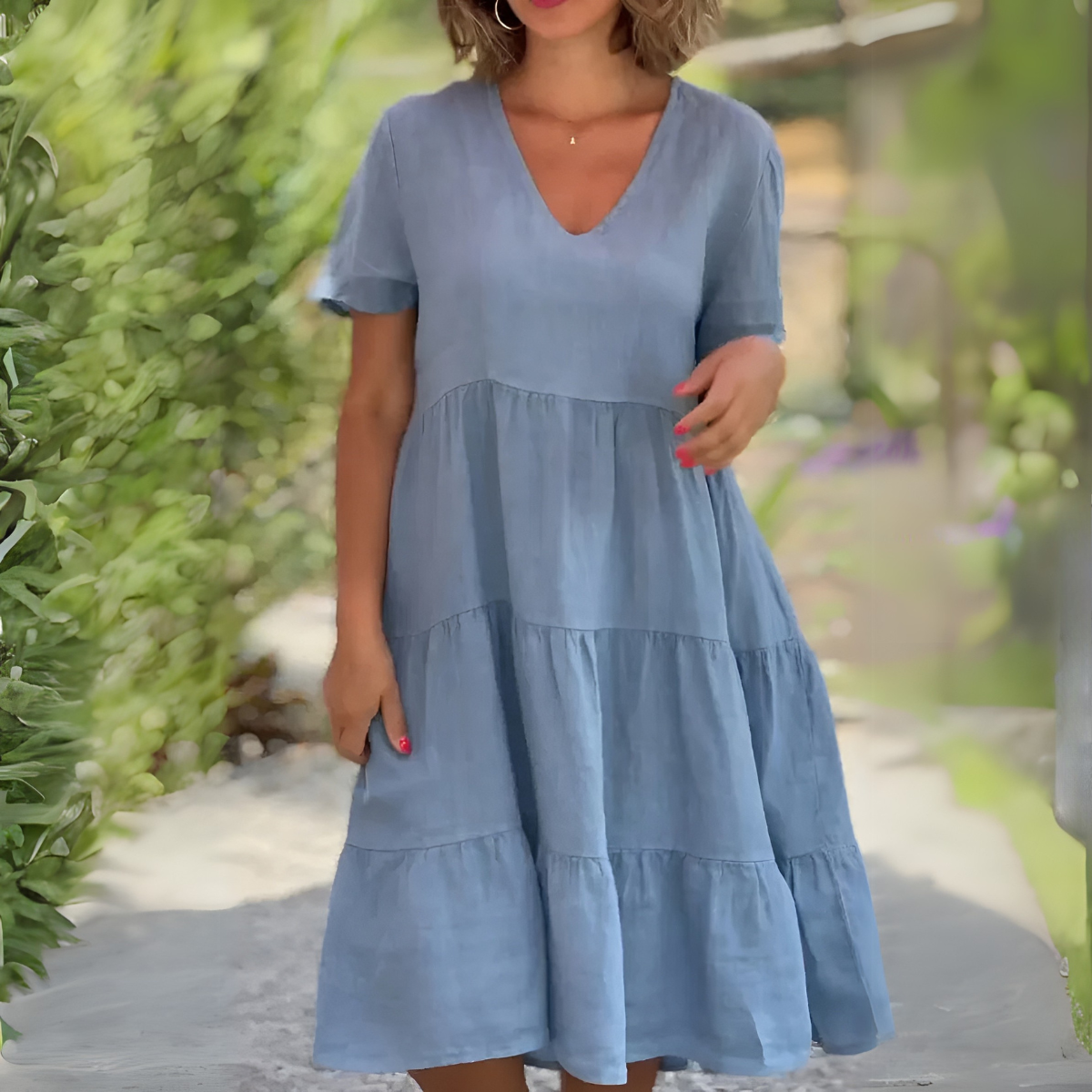 LUISA™ | Vestido Ligero Con Escote En V