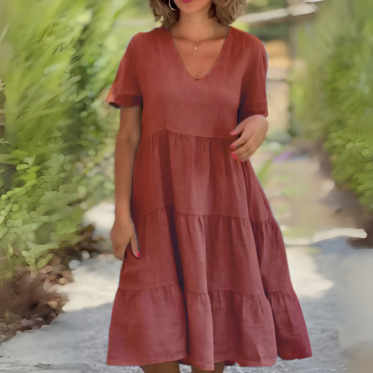 LUISA™ | Vestido Ligero Con Escote En V
