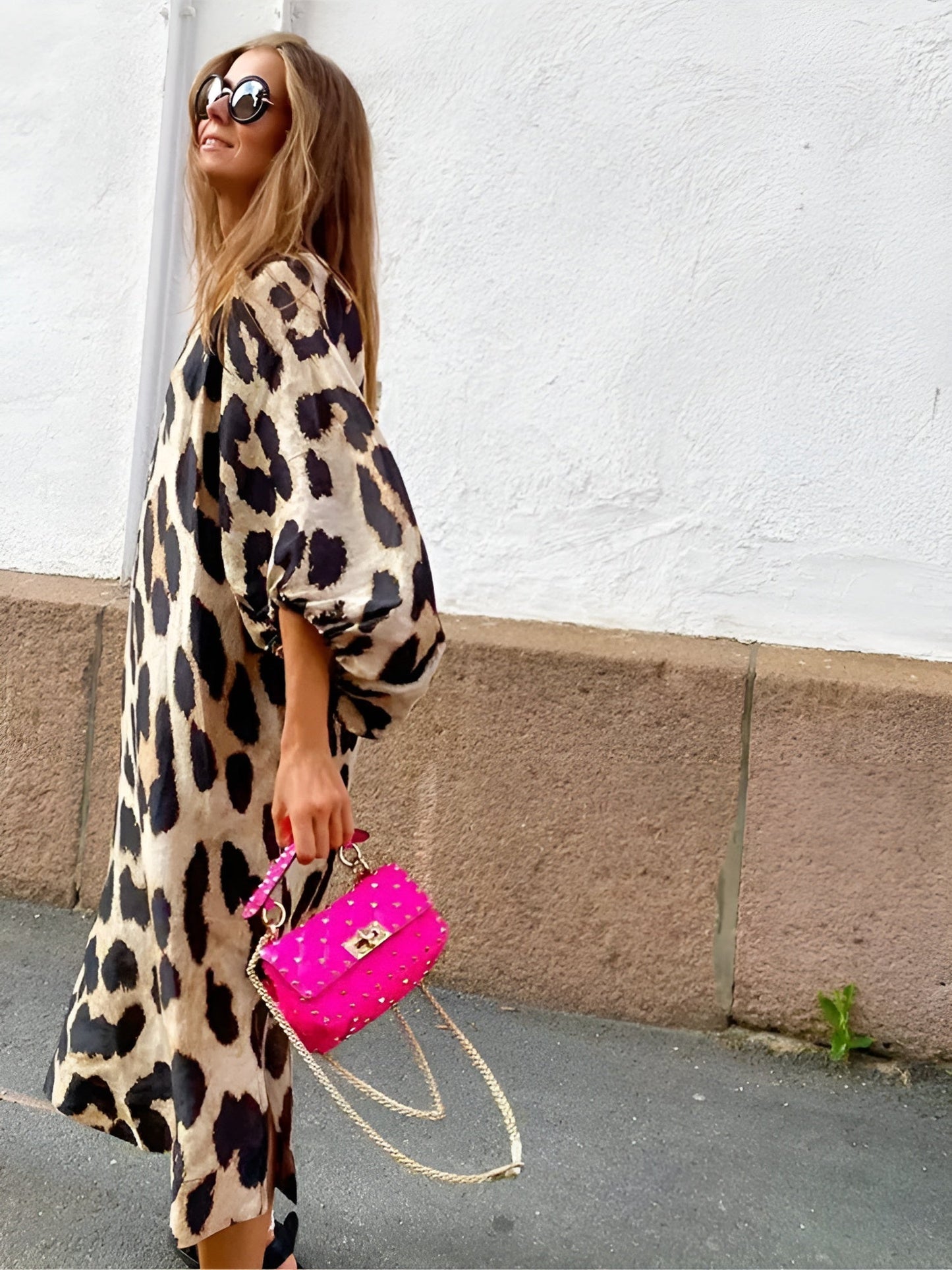 SILVIA™ | Vestido Con Estampado De Leopardo