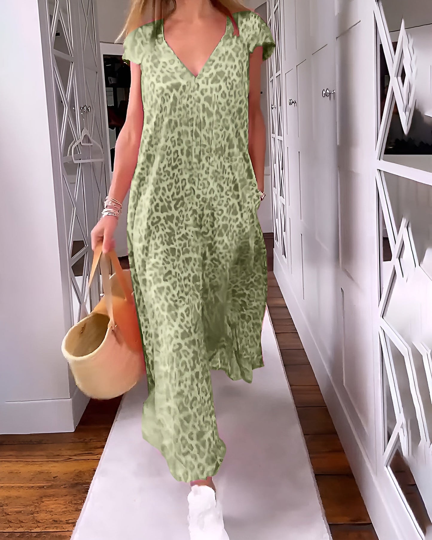 VERONICA™ | Vestido Con Estampado De Leopardo