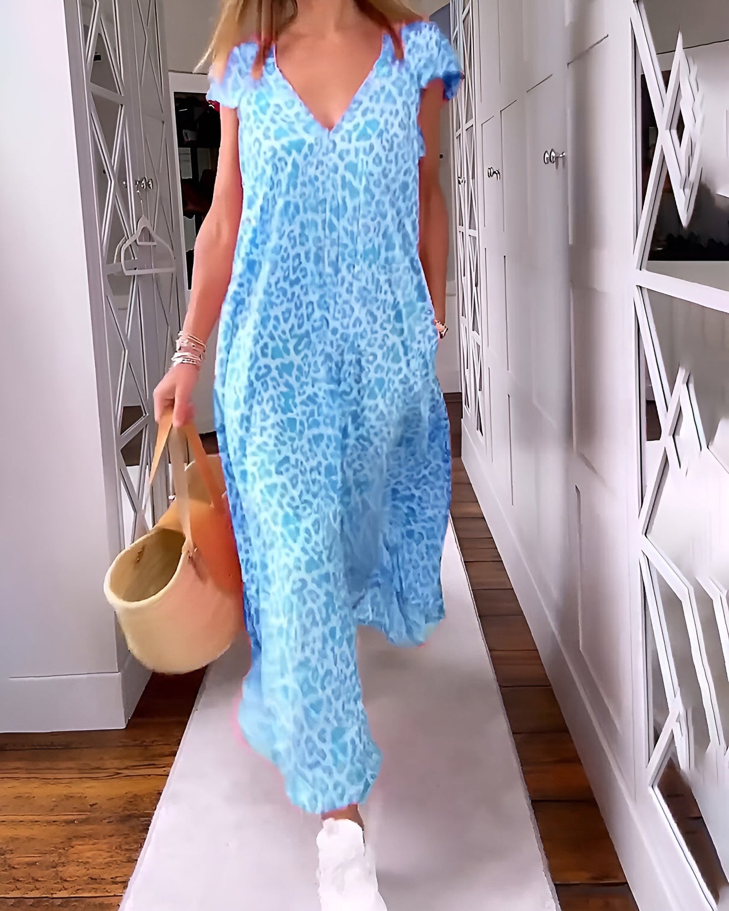 VERONICA™ | Vestido Con Estampado De Leopardo