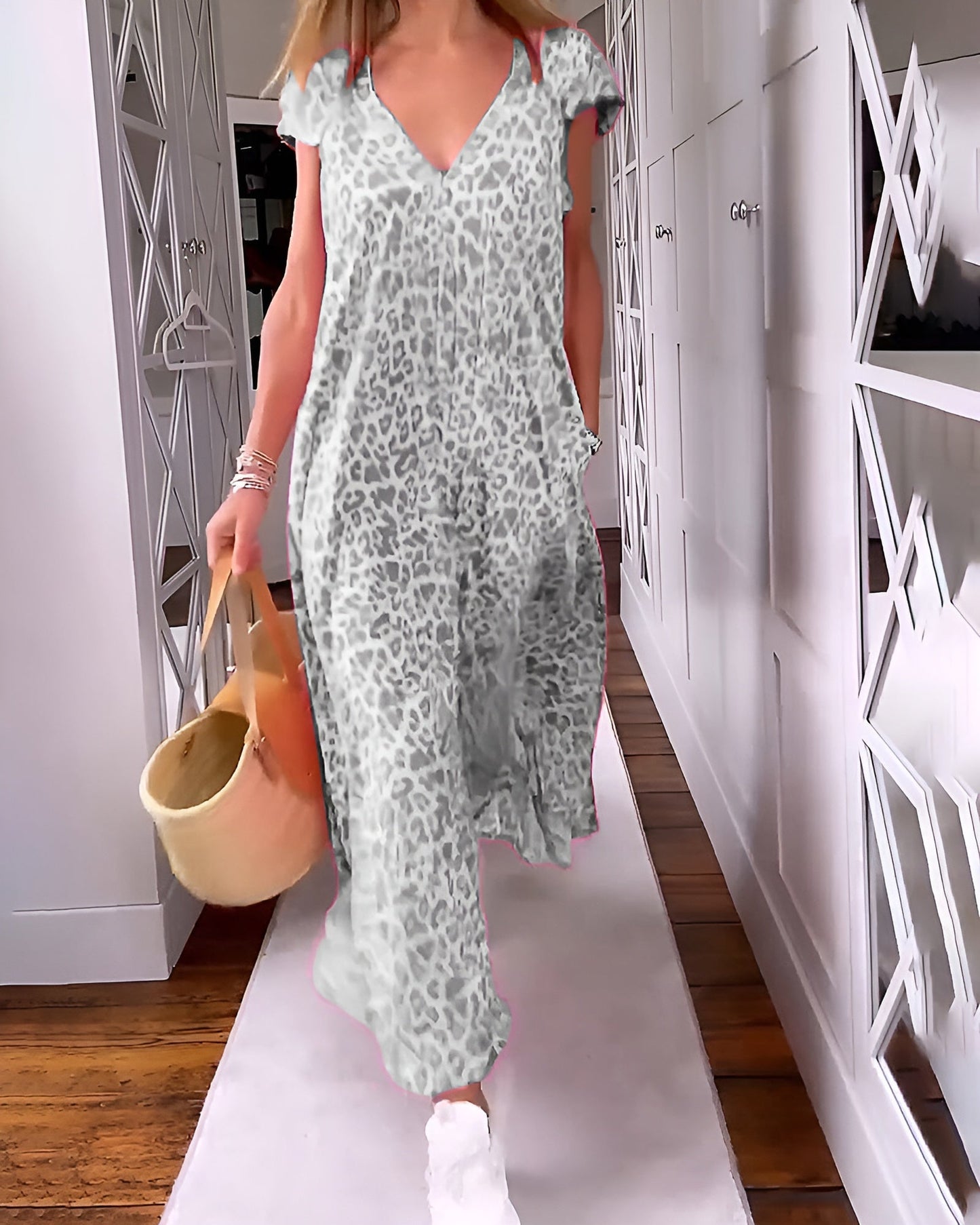 VERONICA™ | Vestido Con Estampado De Leopardo
