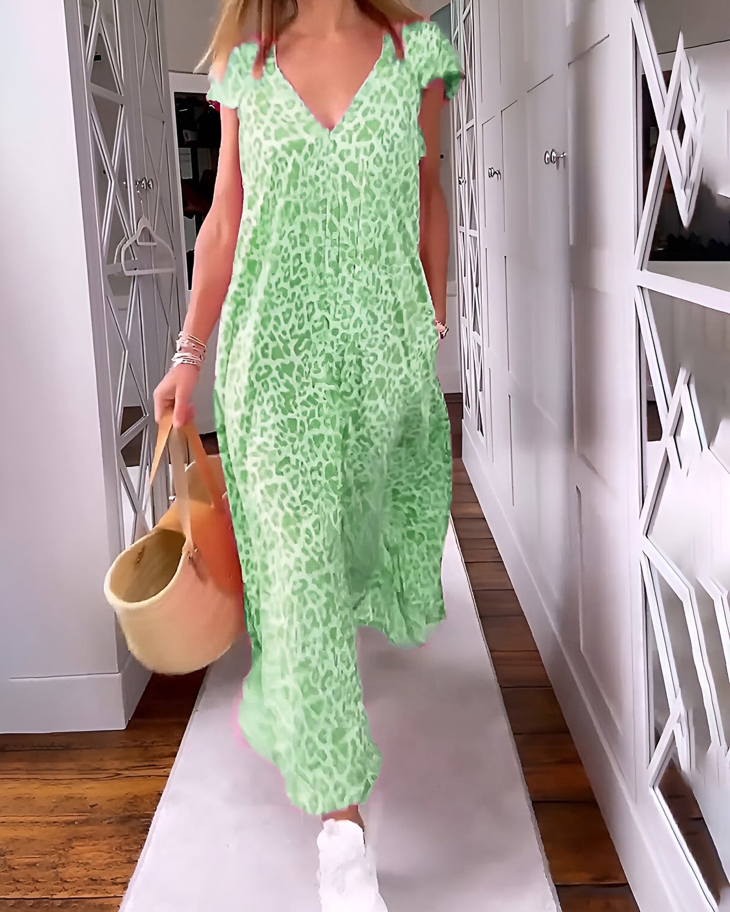VERONICA™ | Vestido Con Estampado De Leopardo
