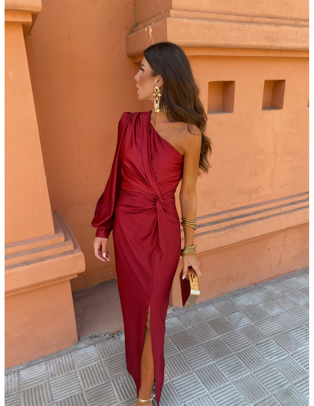 ALICIA™ | Vestido Elegante Con Un Hombro Descubierto