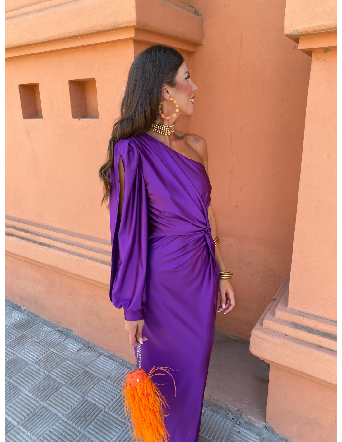 ALICIA™ | Vestido Elegante Con Un Hombro Descubierto