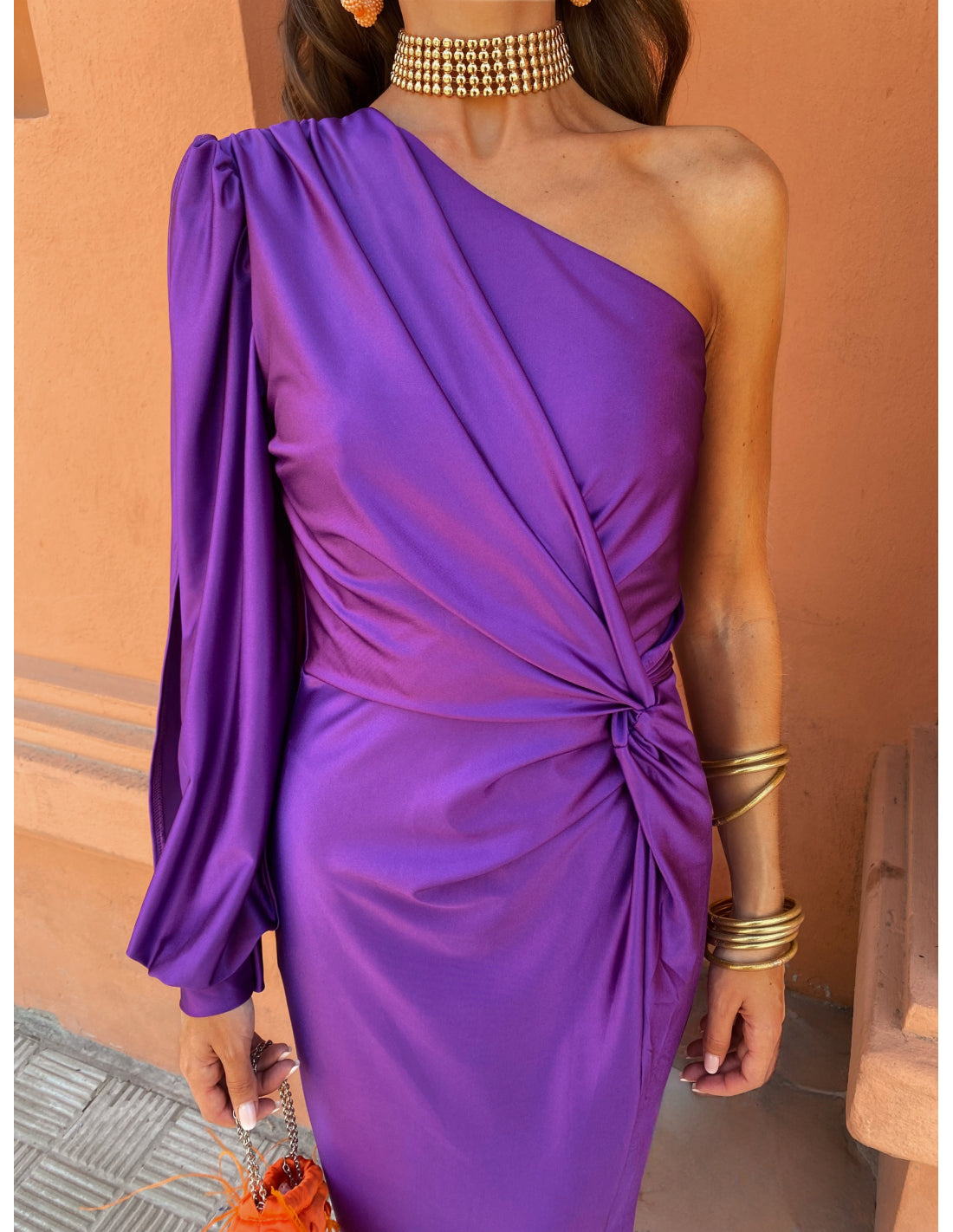 ALICIA™ | Vestido Elegante Con Un Hombro Descubierto