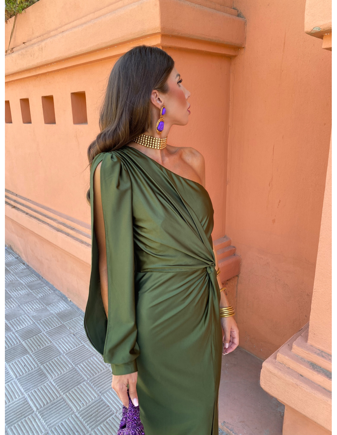 ALICIA™ | Vestido Elegante Con Un Hombro Descubierto
