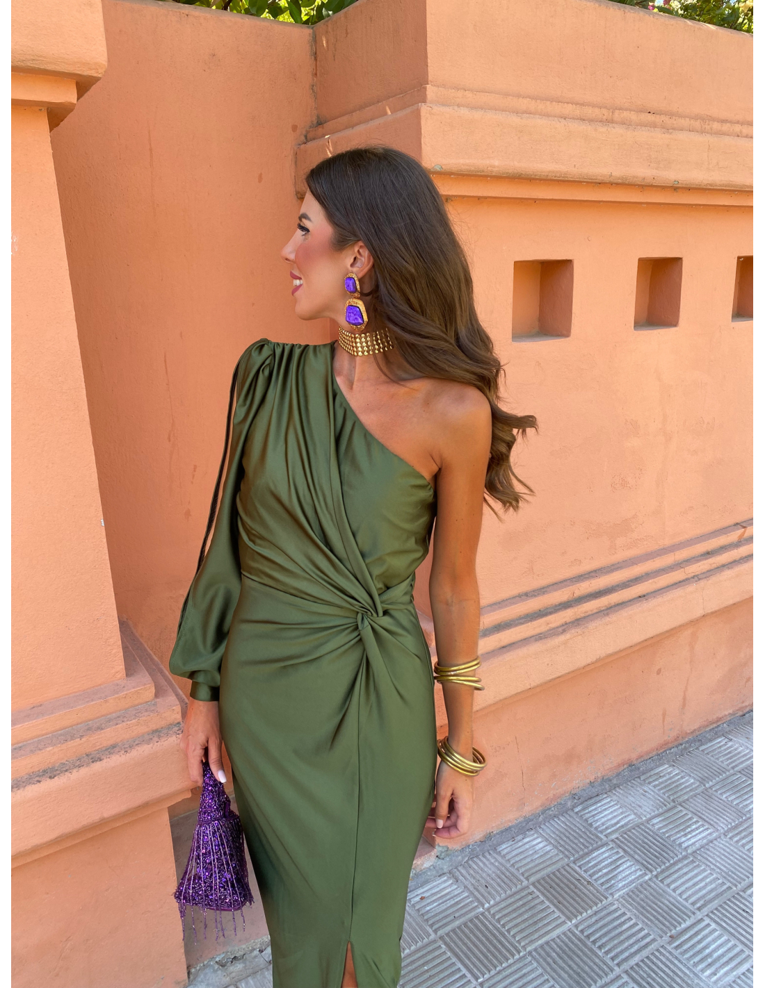 ALICIA™ | Vestido Elegante Con Un Hombro Descubierto