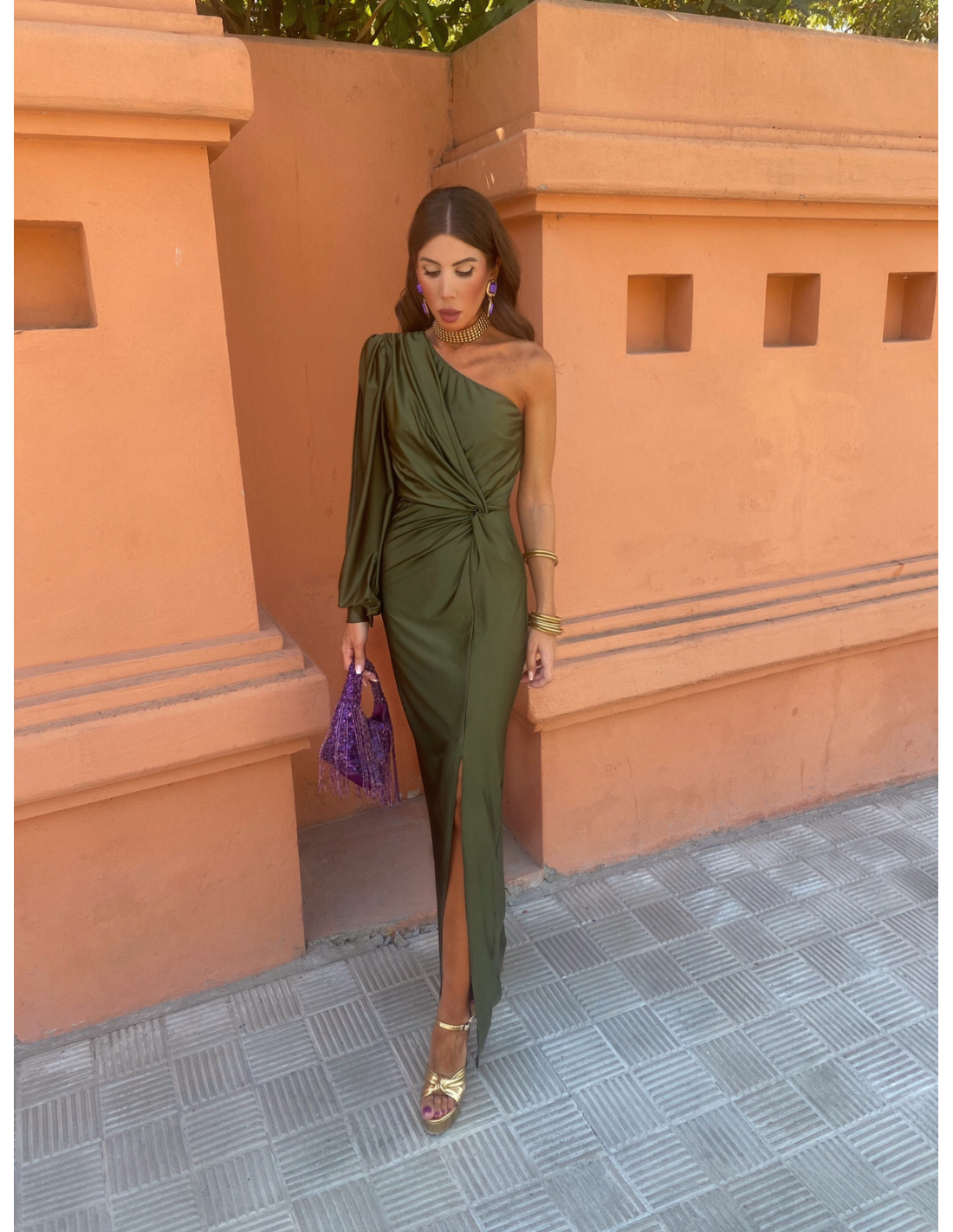 ALICIA™ | Vestido Elegante Con Un Hombro Descubierto