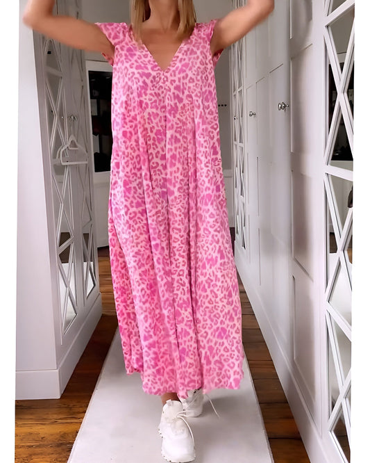 VERONICA™ | Vestido Con Estampado De Leopardo