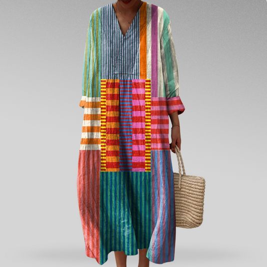 LÍA™ | Vestido Geométrico Elegante